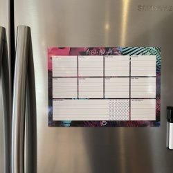 Magnetic Weekly Planner Neon