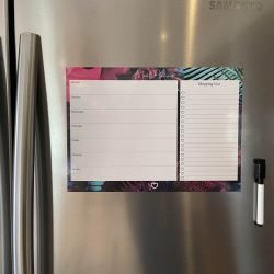 Magnetic Meal Planner Neon