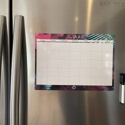 Magnetic Monthly Planner Neon