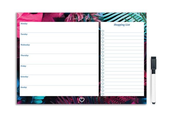 Neon Meal Planner